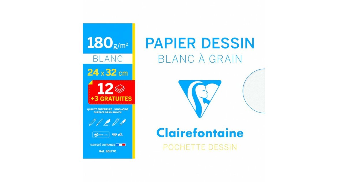 Papier dessin a grain - Supports/Papiers - LA PALETTE D'ART